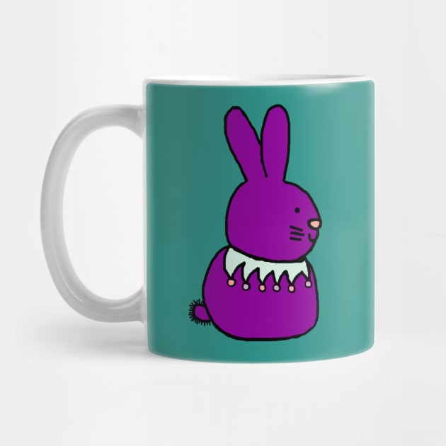 Purple Bunny Rabbit for Easter by ellenhenryart